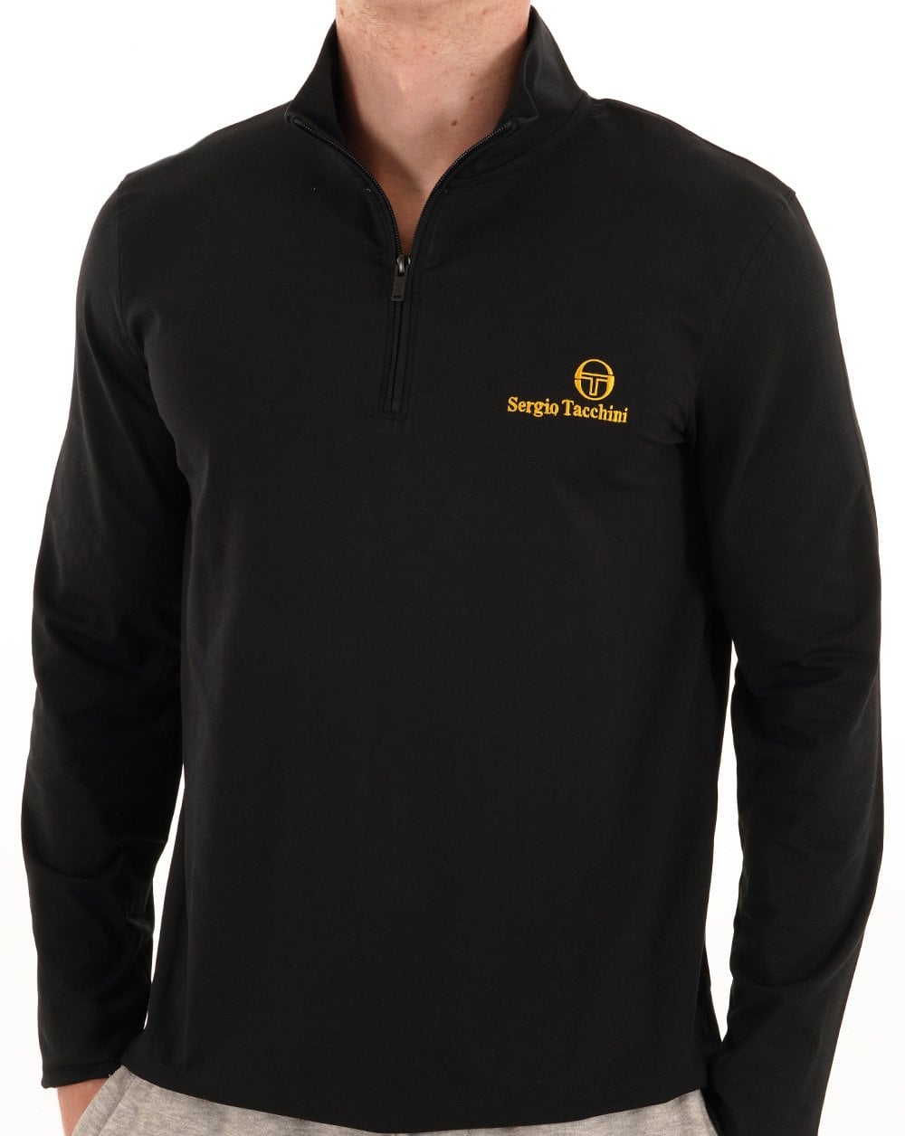 Sergio Tacchini 1/4 Zip Top Black