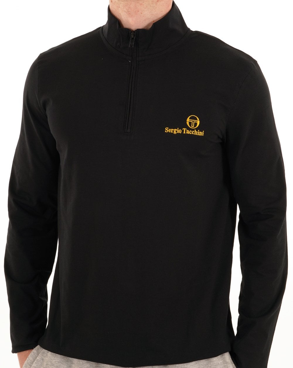 Sergio Tacchini 1/4 Zip Top Black