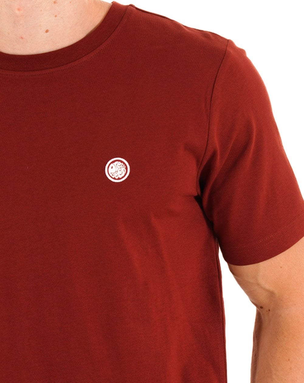 Pretty Green Mitchell T Shirt Dark Burgundy