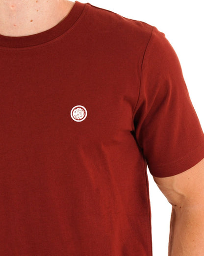 Pretty Green Mitchell T Shirt Dark Burgundy
