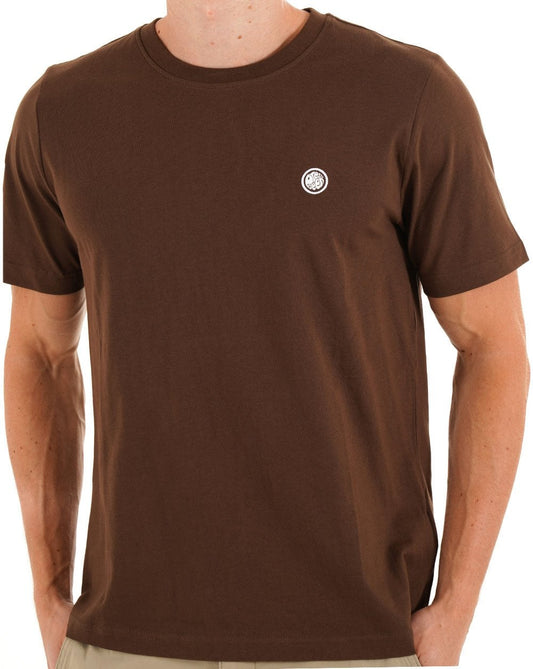 Pretty Green Mitchell T Shirt Chocolate Brown