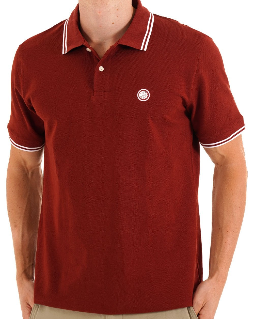 Pretty Green Barton Polo Shirt Burgundy