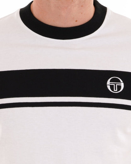 Sergio Tacchini Masters T Shirt White/Black
