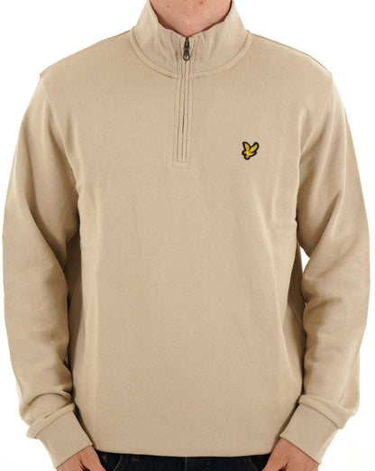 Lyle & Scott 1/4 Zip Sweatshirt Taupe