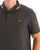Lyle & Scott Striped Tipped Polo Shirt Gunmetal