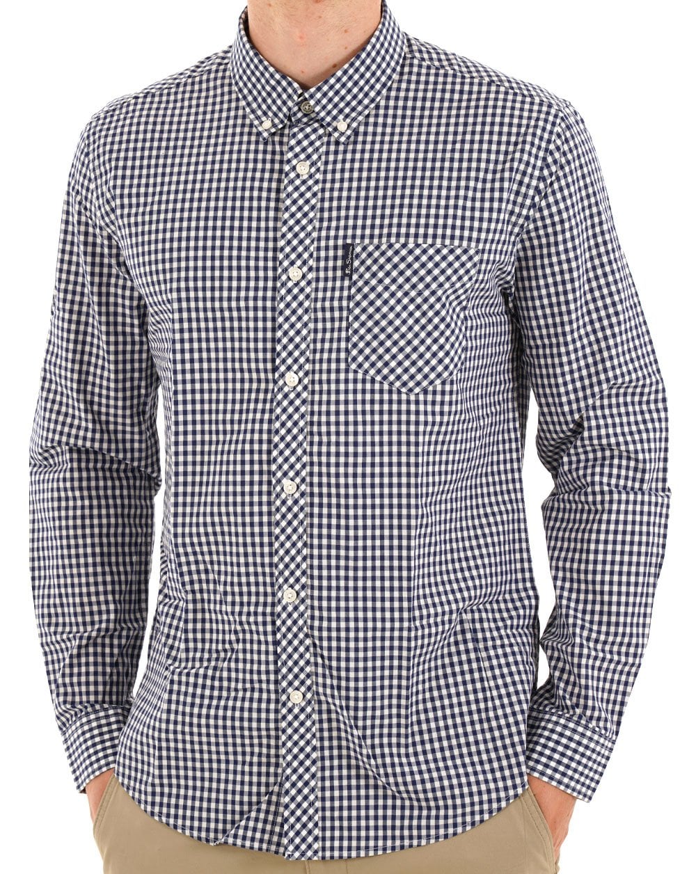 Ben Sherman Signature Gingham LS Shirt Dark Blue