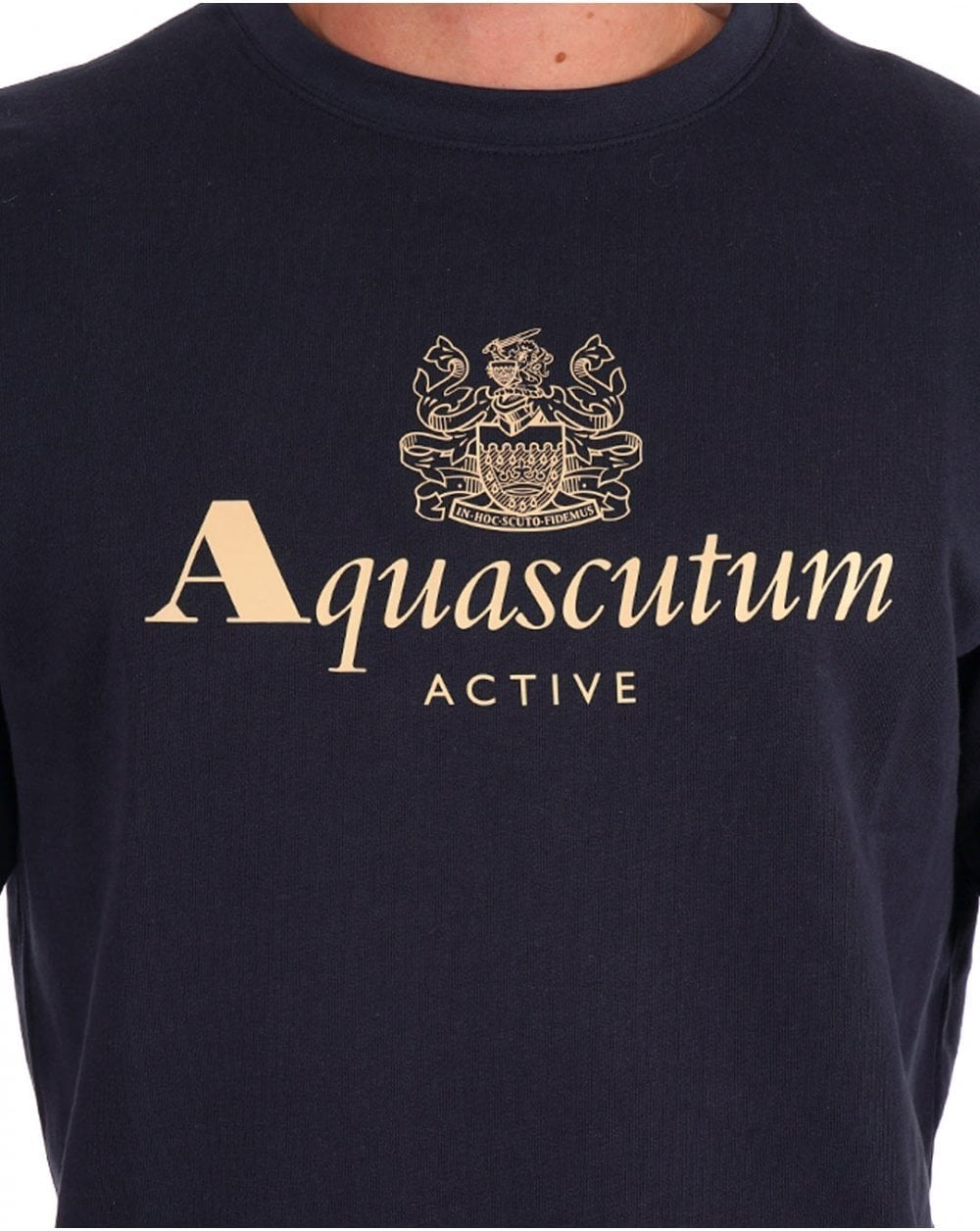 Aquascutum Large Logo Sweatshirt Navy