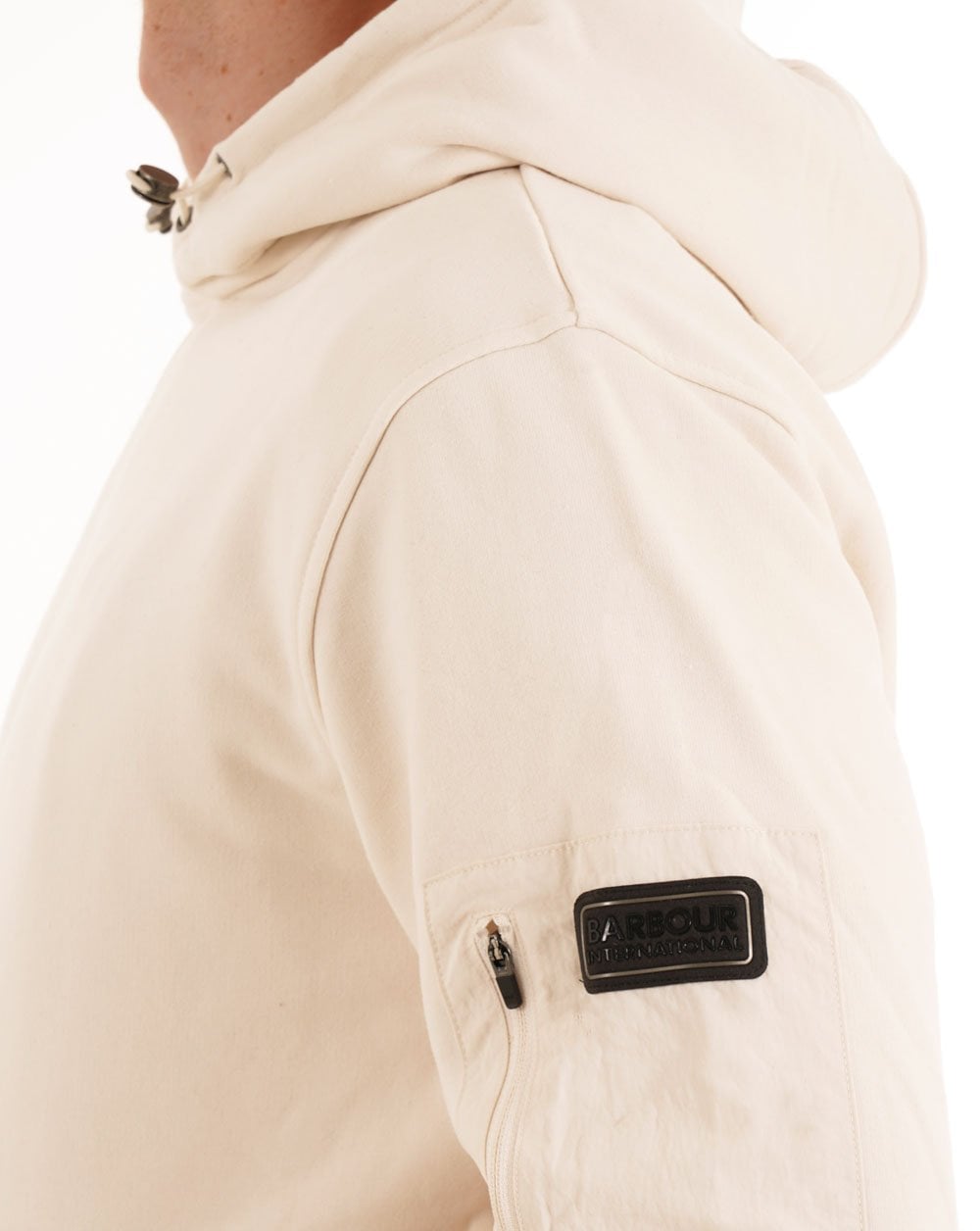 Barbour International Ewan Hoodie Whisper White