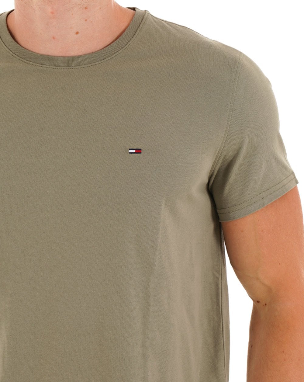 Tommy Jeans Slim Fit T Shirt Utility Sage