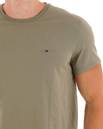 Tommy Jeans Slim Fit T Shirt Utility Sage