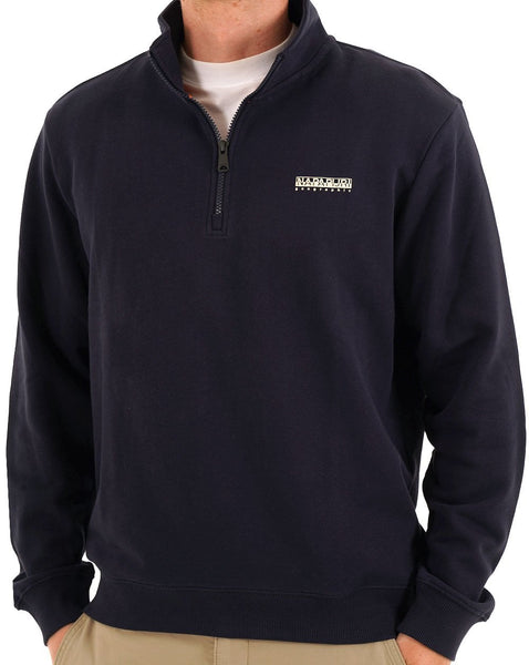 Napapijri Small Box Half Zip Sweat Navy Blue