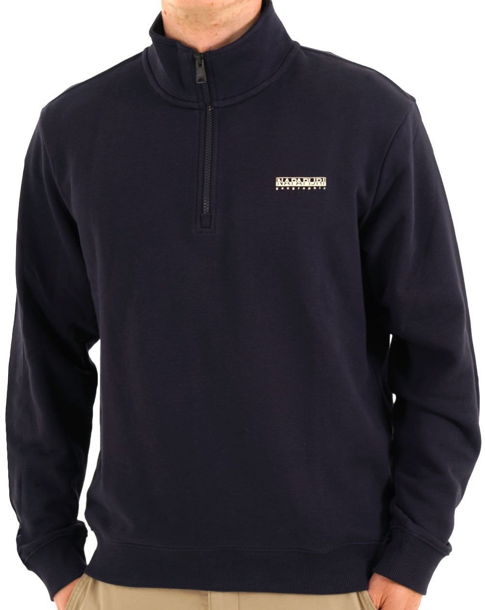 Napapijri Small Box Half Zip Sweat Navy Blue