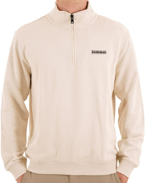 Napapijri Small Box Half Zip Sweat Sand