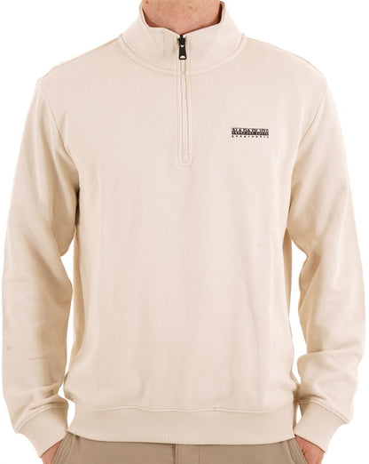 Napapijri Small Box Half Zip Sweat Sand