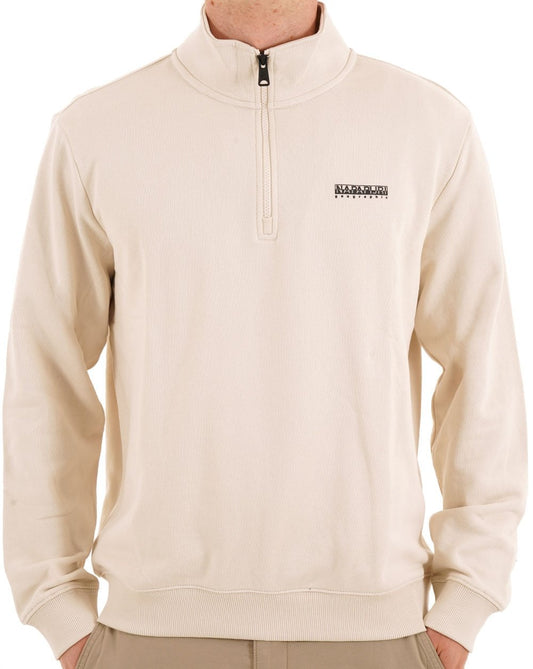 Napapijri Small Box Half Zip Sweat Sand
