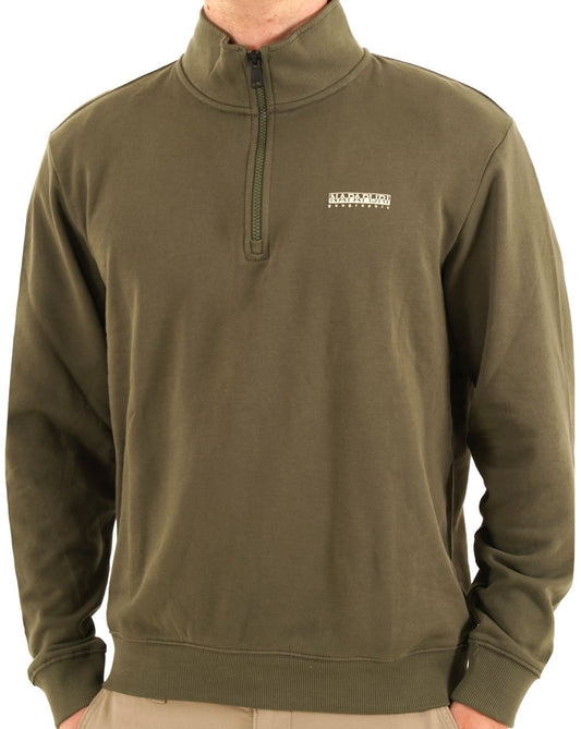 Napapijri Small Box Half Zip Sweat Green