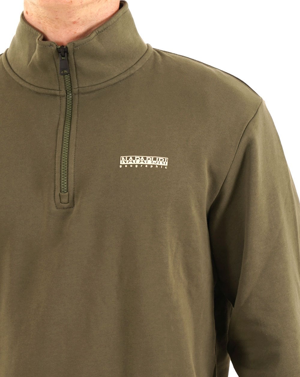 Napapijri Small Box Half Zip Sweat Green