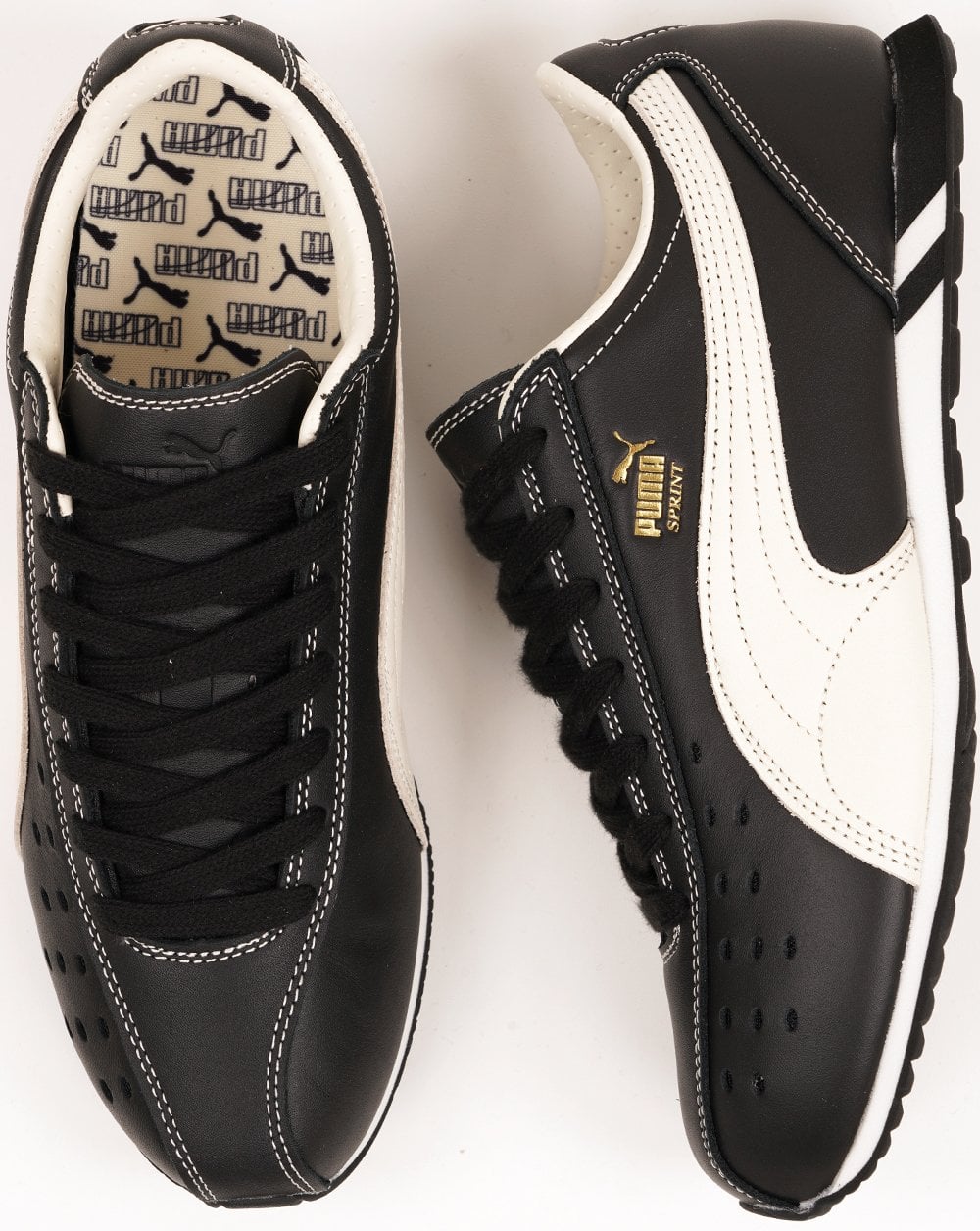 Puma Sprint Trainers Black/Whisper White