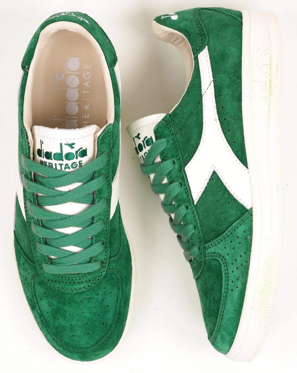 Diadora B Elite Migliori Anni Trainers Green Peas Cream