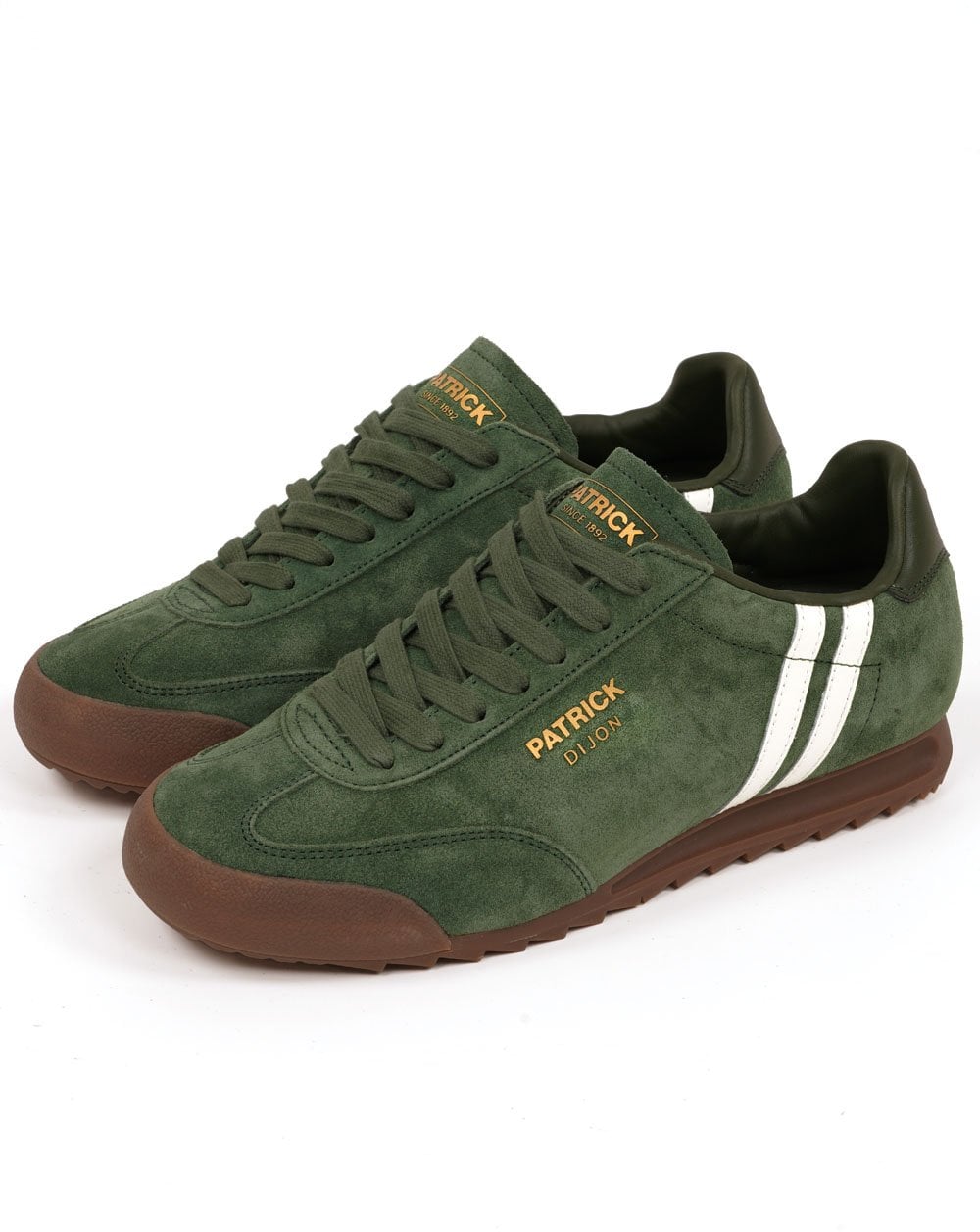 Patrick Dijon Trainers Dark Green / Off White
