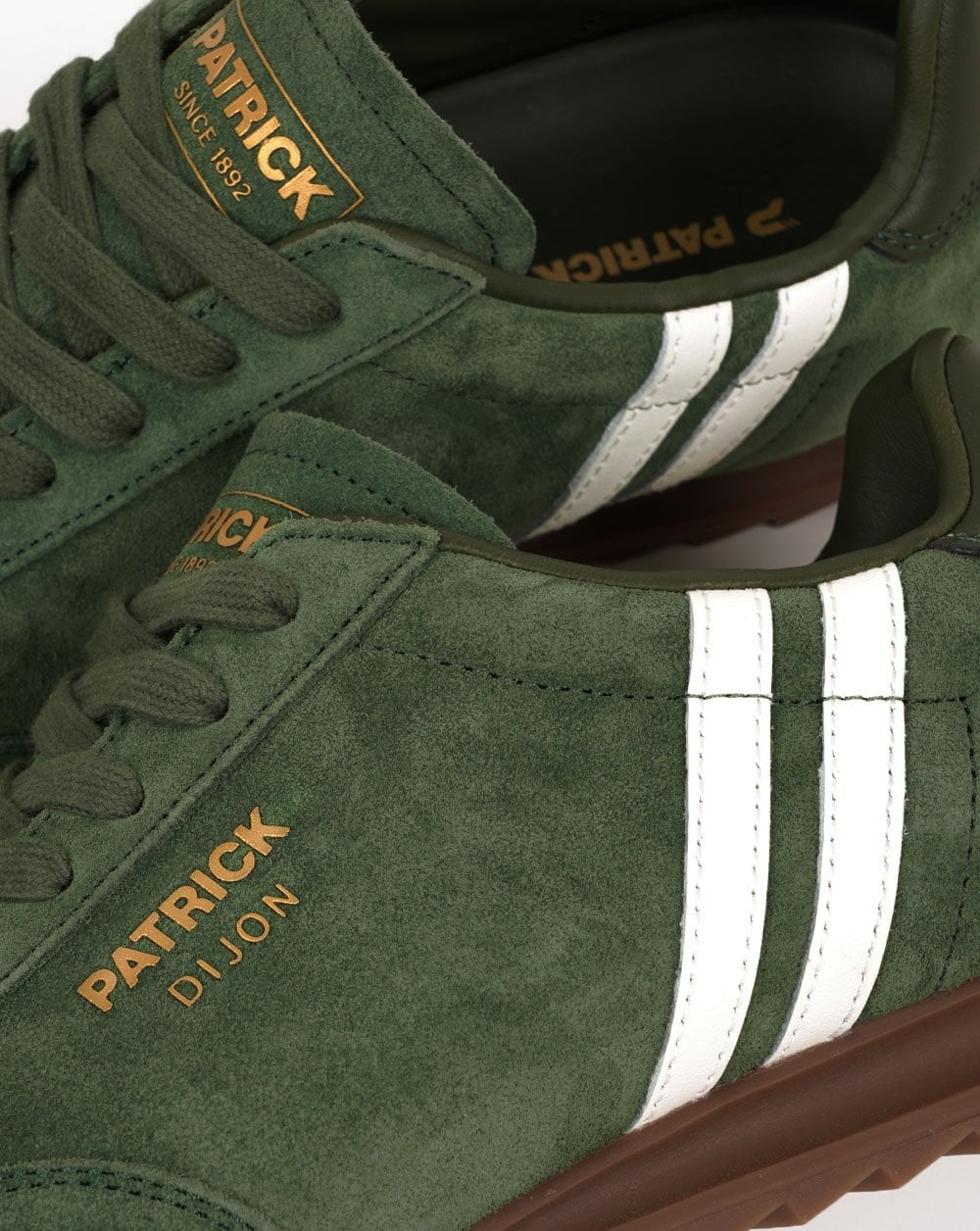 Patrick Dijon Trainers Dark Green / Off White