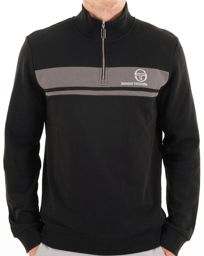 Sergio Tacchini Masters 1/4 Zip Sweat Black