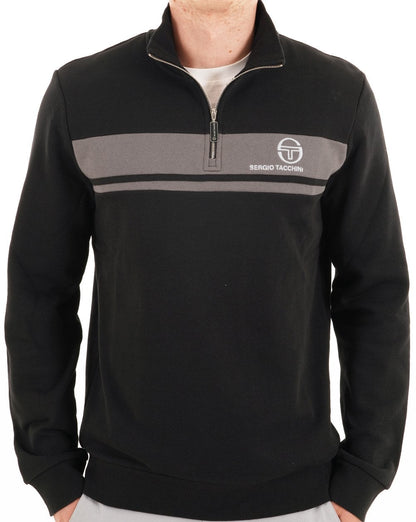Sergio Tacchini Masters 1/4 Zip Sweat Black