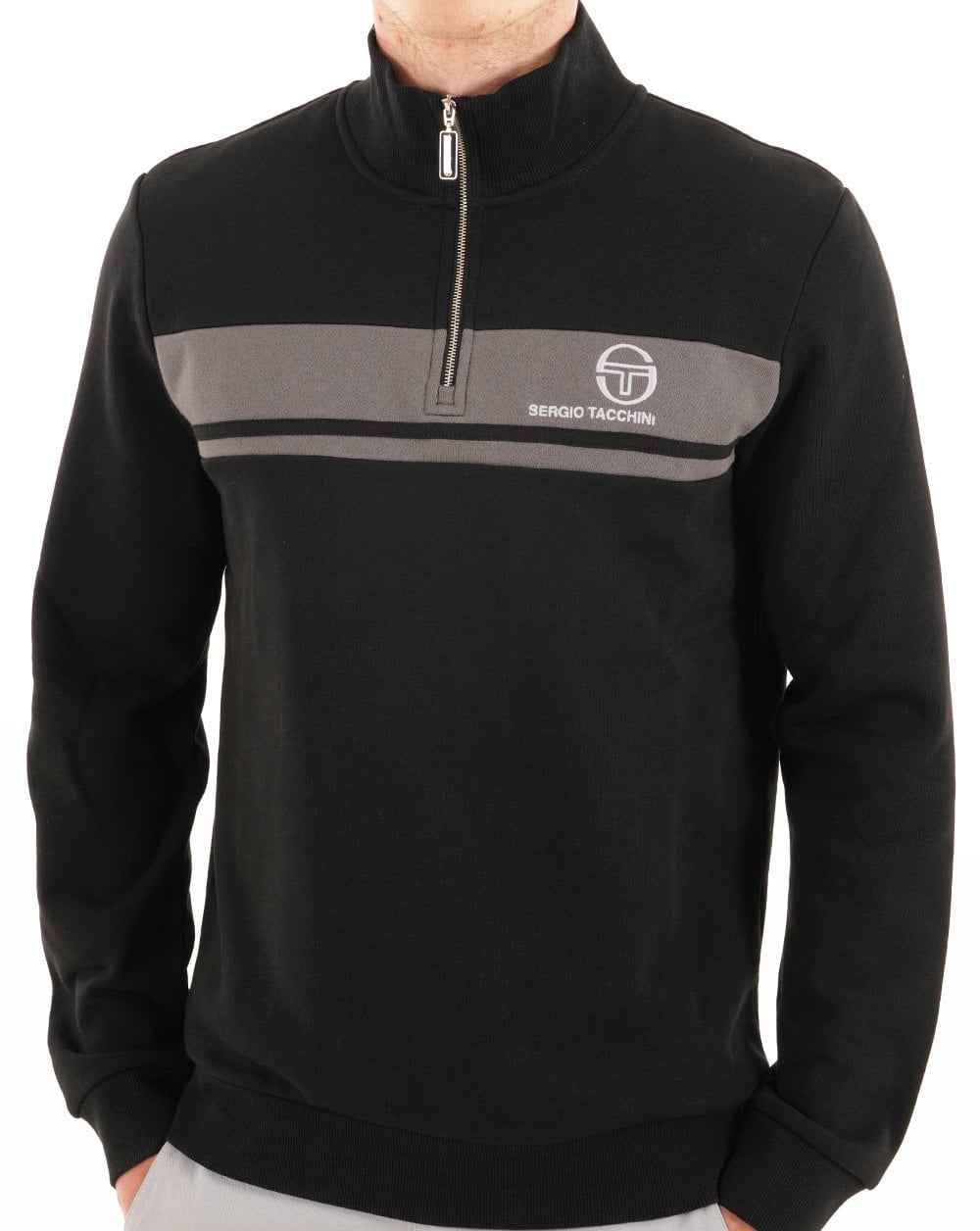 Sergio Tacchini Masters 1/4 Zip Sweat Black