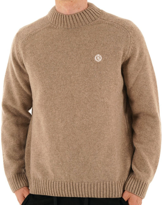Henri Lloyd Clew Mock Neck Jumper Light Sand