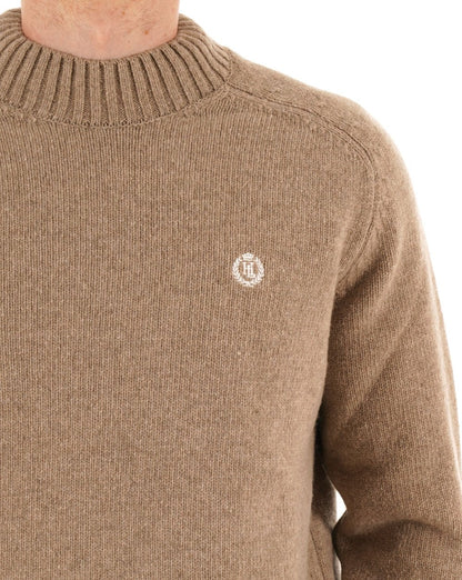 Henri Lloyd Mock Neck Jumper Light Sand