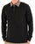 Aquascutum Club Check Long Sleeve Polo Black