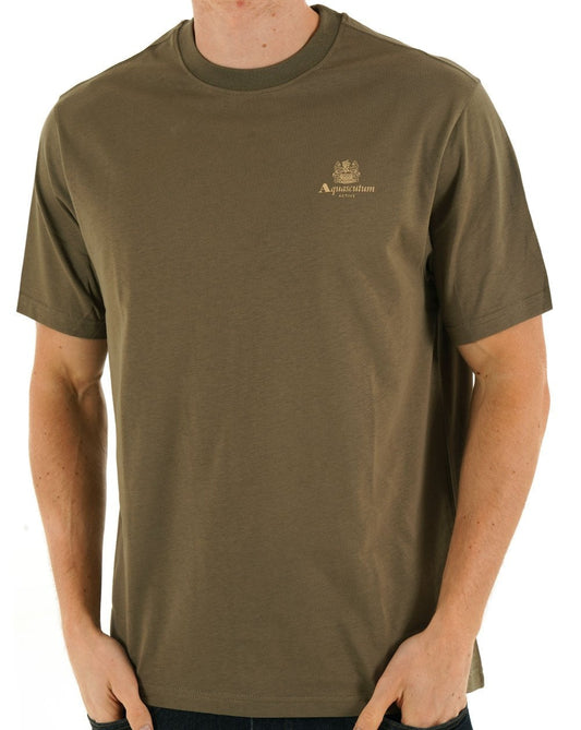 Aquascutum Small Logo T-shirt Army Green