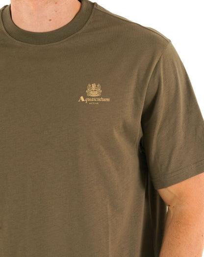 Aquascutum Small Logo T-shirt Army Green