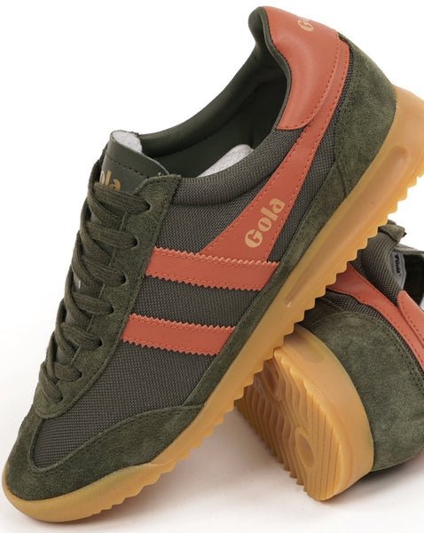 Gola Tornado Trainer Dark Khaki/Moody Orange