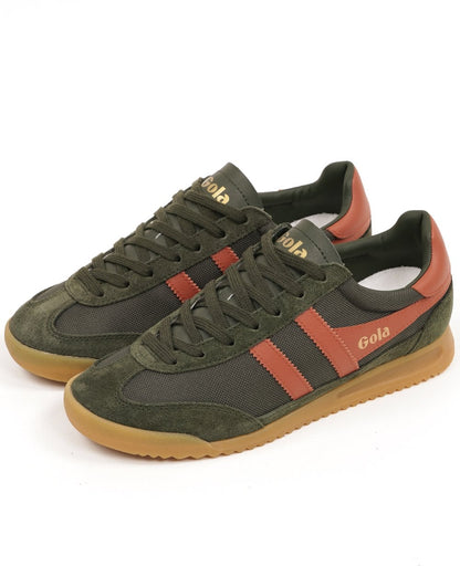 Gola Tornado Trainer Dark Khaki/Moody Orange