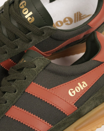 Gola Tornado Trainer Dark Khaki/Moody Orange