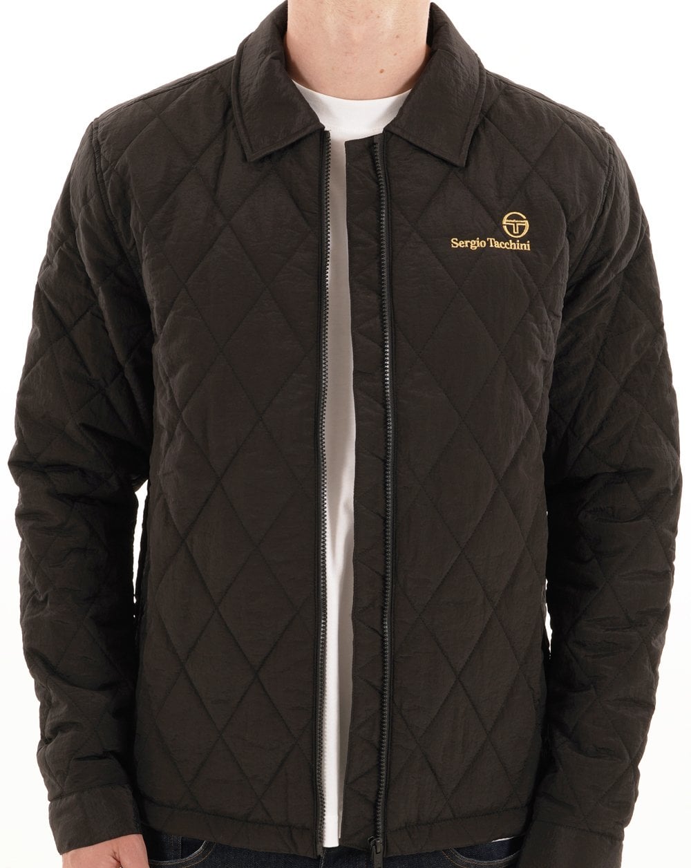 Sergio Tacchini Piola Quilted Shacket Black