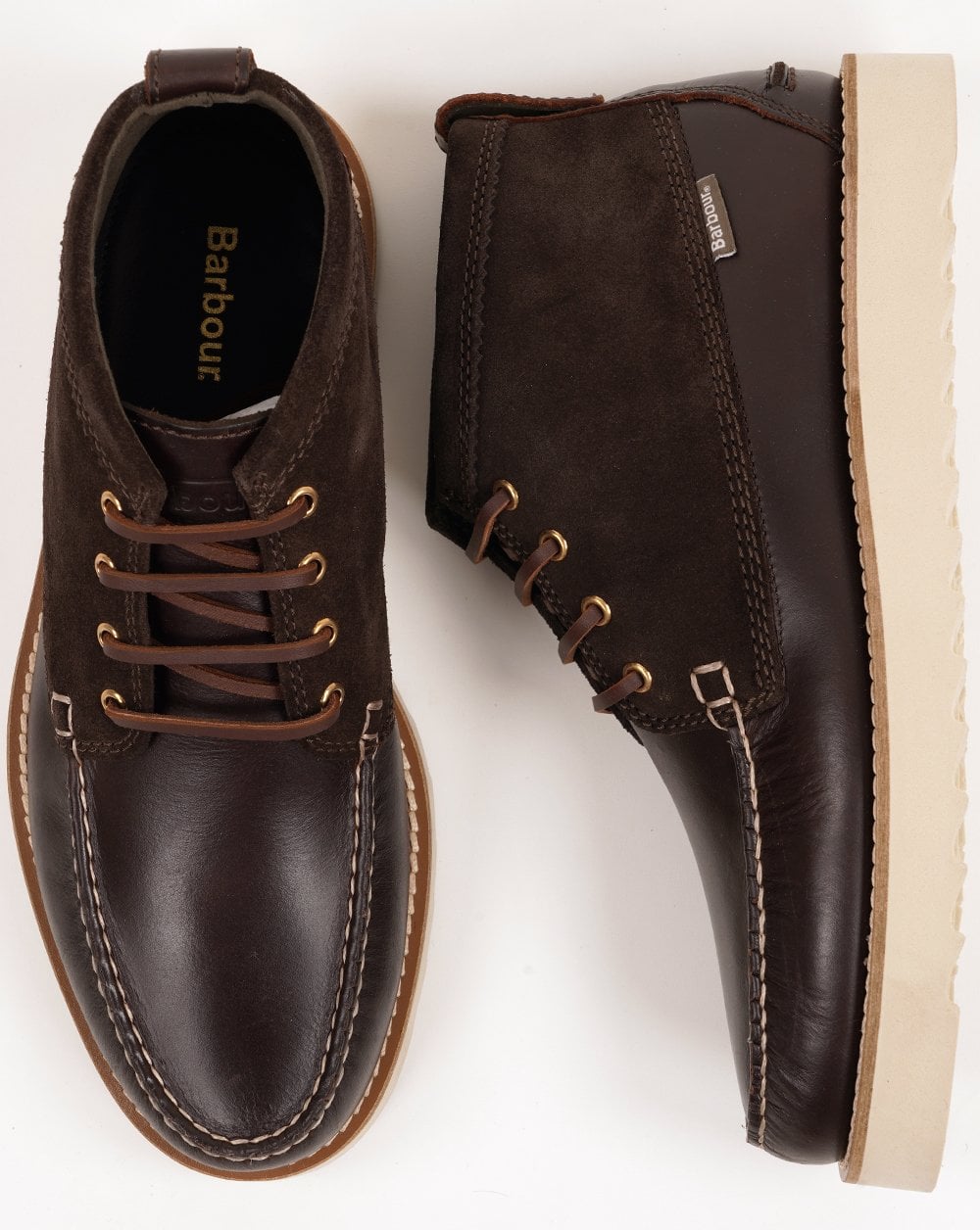 Barbour Hadston Chukka Boot Dark Brown