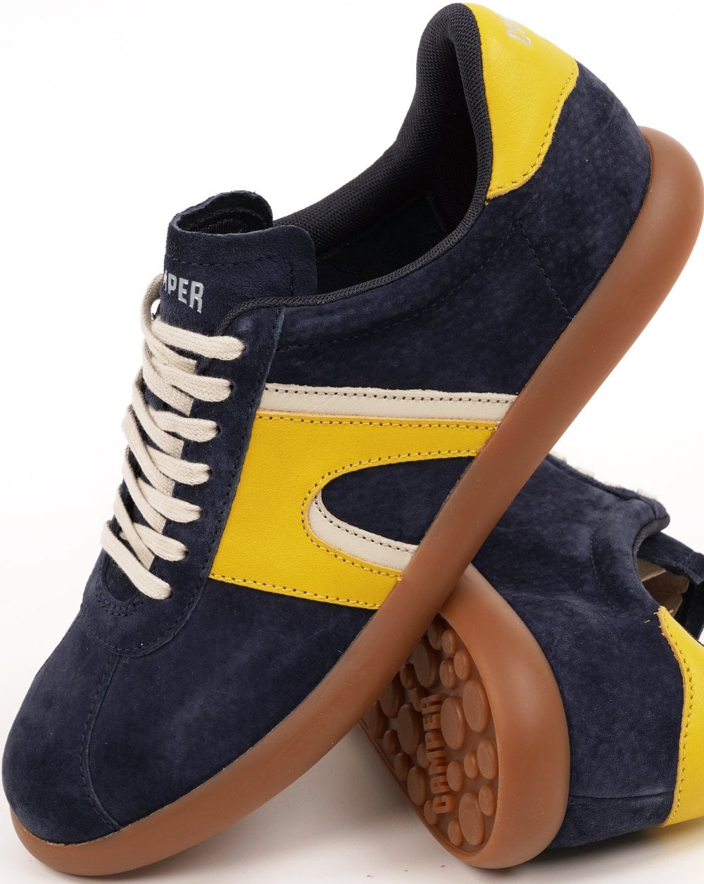 Camper Pelotas Soller Trainers Navy/Yellow