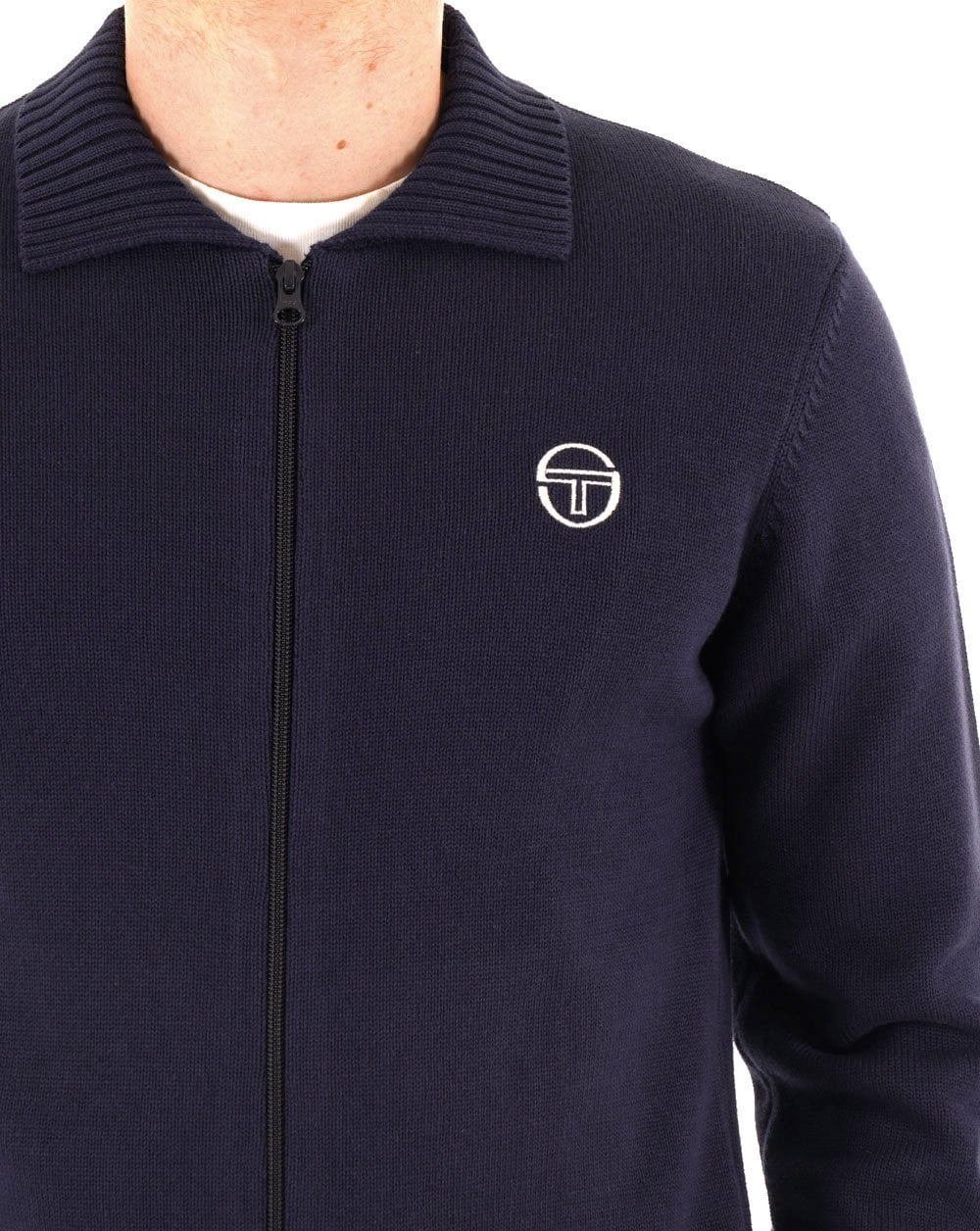 Sergio Tacchini Full Zip Collars Knit Navy