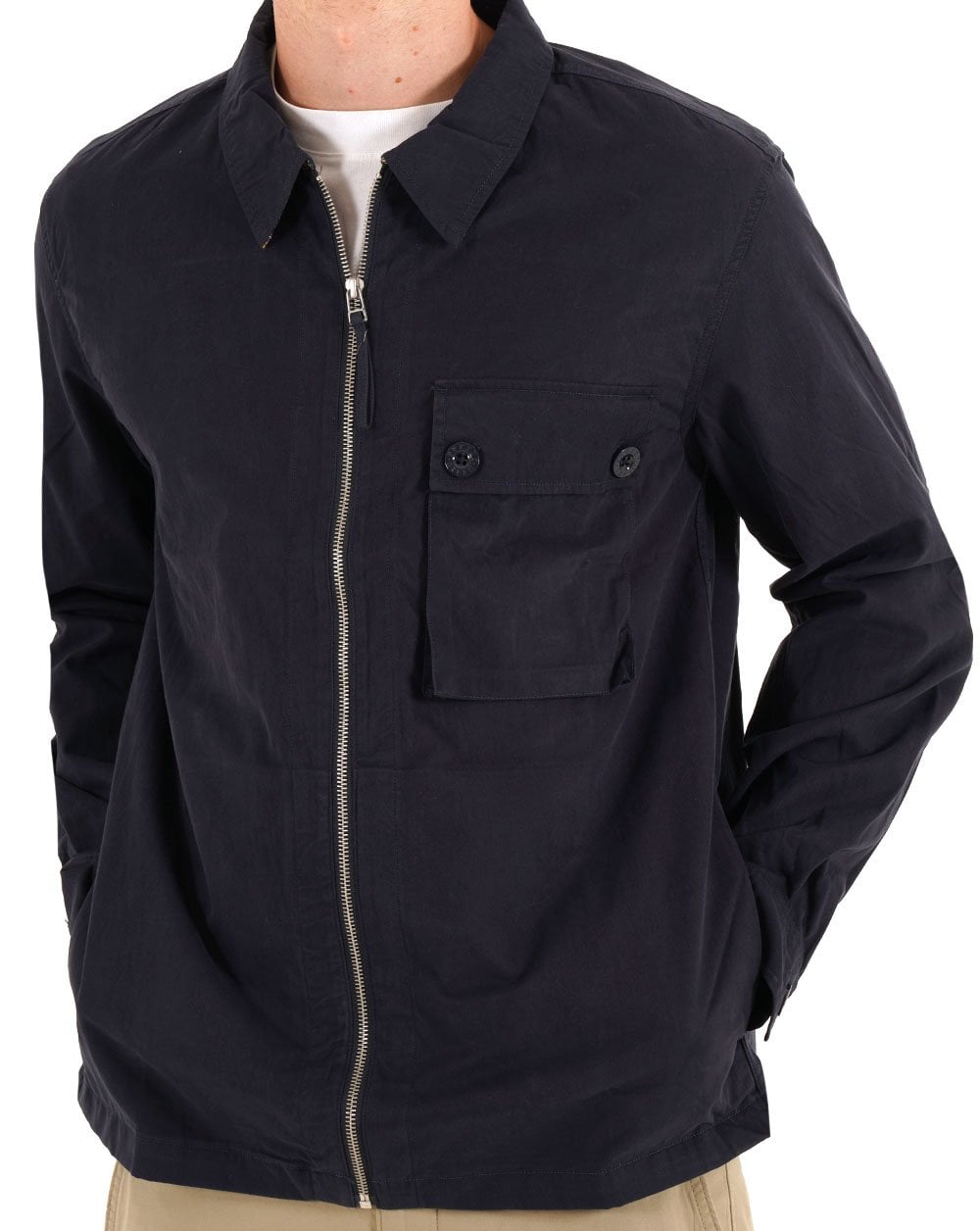Pretty Green Feltham Overshirt Navy