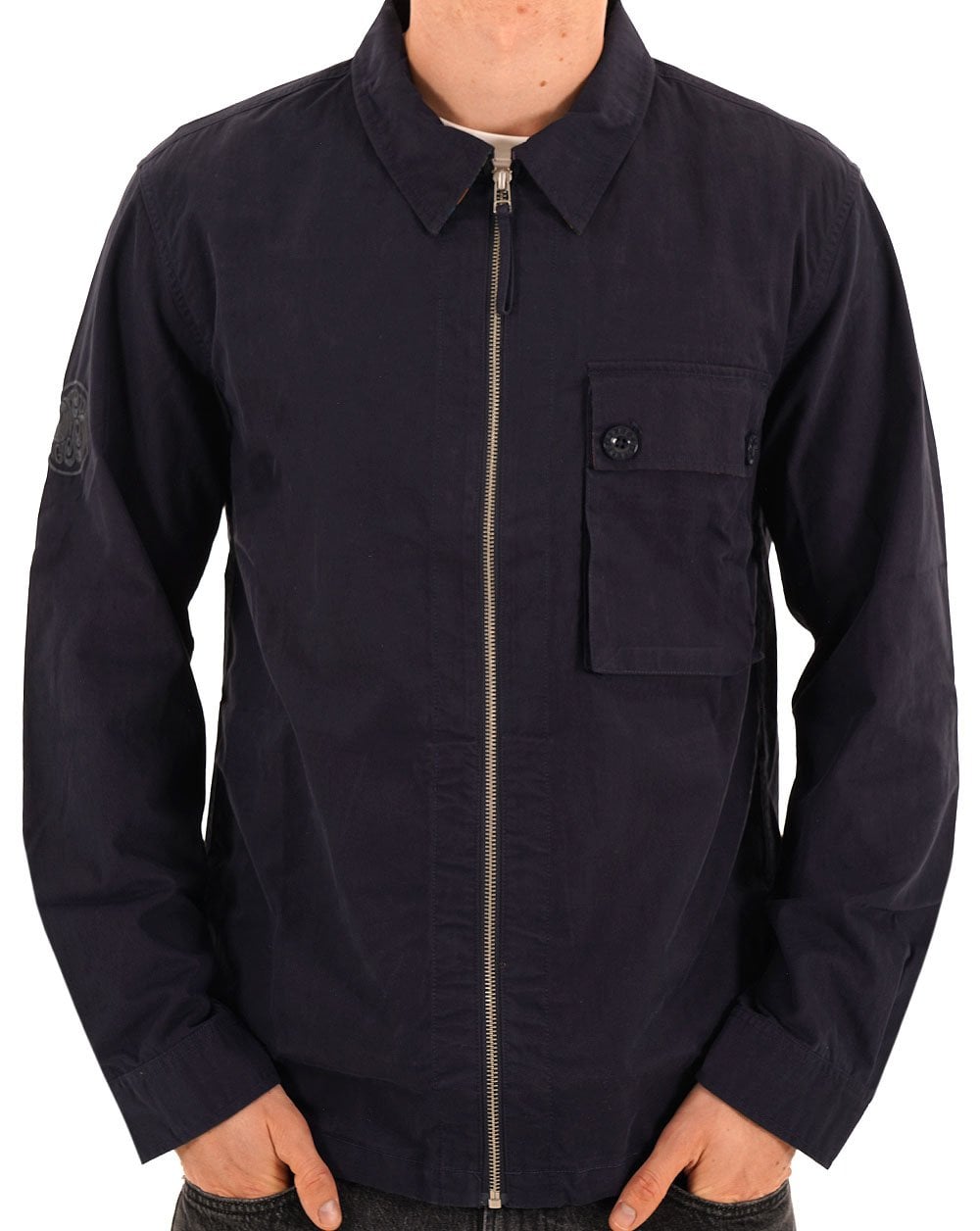 Pretty Green Feltham Overshirt Navy