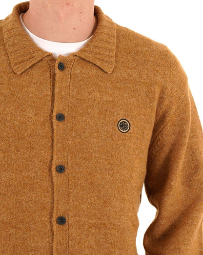 Pretty Green Whittaker Knit Shirt Tan
