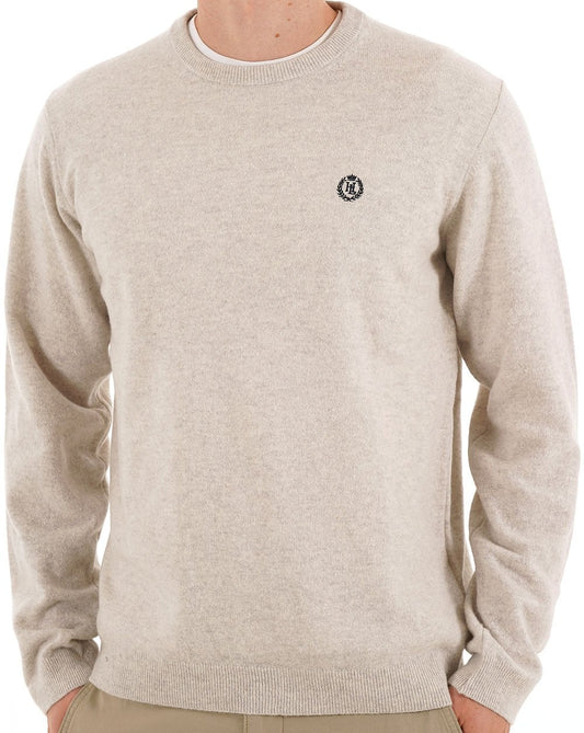 Henri Lloyd Teddington Crew Knit Off White