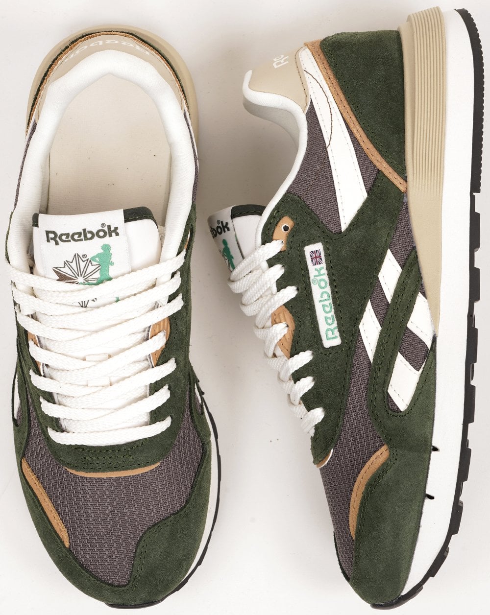 Reebok Classic Nylon 89 Trainers Grit Green/trek Grey/chalk