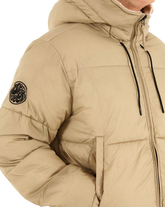 Pretty Green Stiperstone Puffer Jacket Taupe