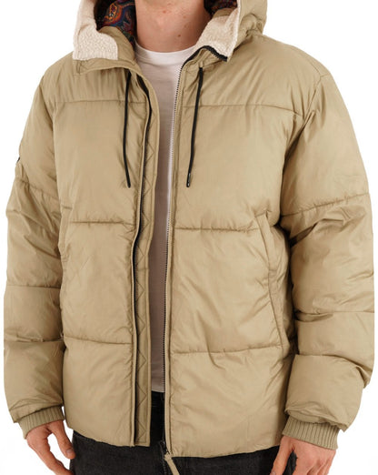 Pretty Green Stiperstone Puffer Jacket Taupe