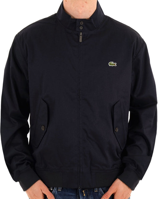 Lacoste Lacoste Water Repellent Twill Harrington Navy