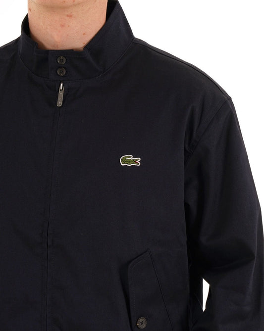 Lacoste Lacoste Water Repellent Twill Harrington Navy