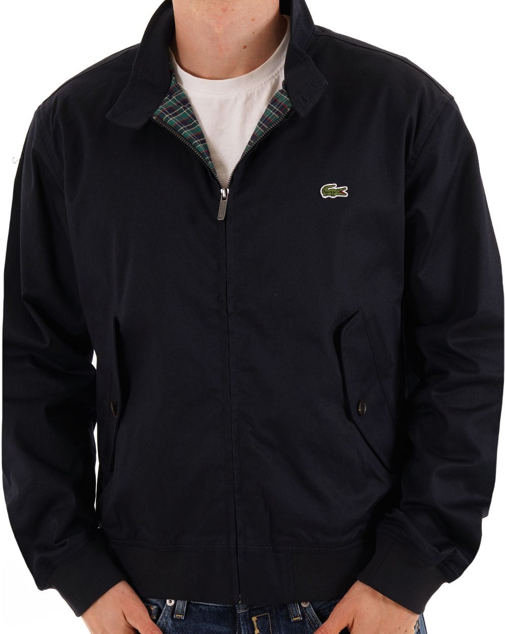 Lacoste Water Repellent Twill Harrington Navy